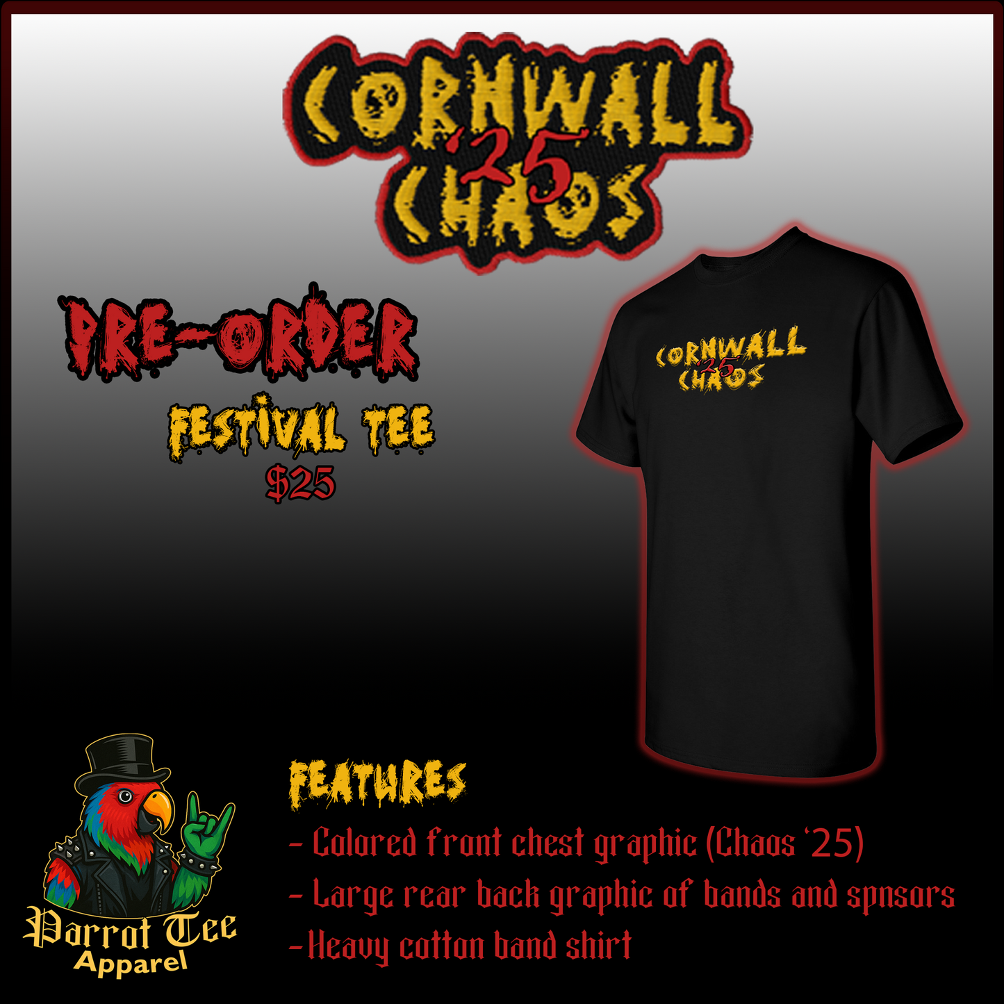 Cornwall Chaos '25 t-shirt (Women's)