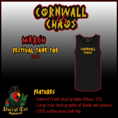 Cornwall Chaos '25 Sleeveless Tank Top (Men's)