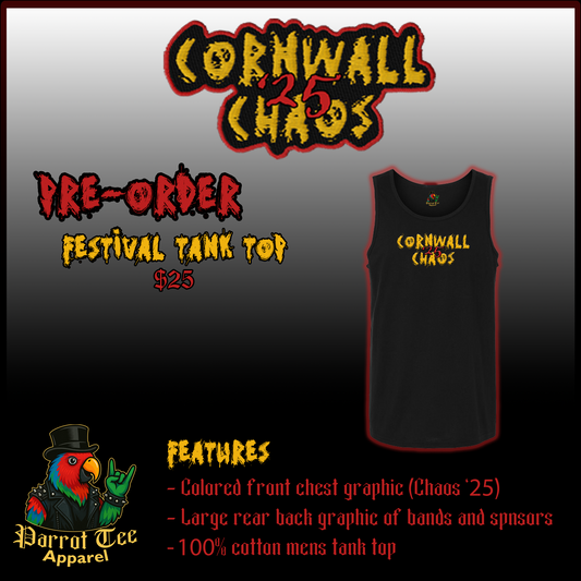 Cornwall Chaos '25 Sleeveless Tank Top